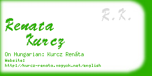 renata kurcz business card